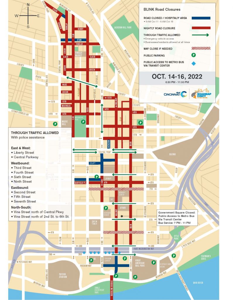 Blink Cincinnati 2024 Map 2024 Ileane Bernita